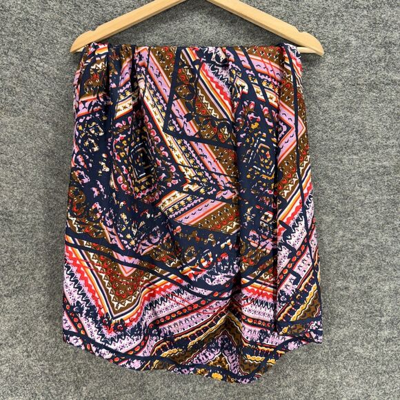 Oscar De La Renta Scarf Women Blue Striped Silk Square Scarf Multifunctional - Picture 1 of 2